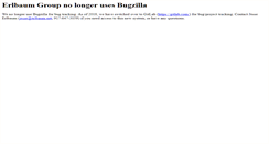 Desktop Screenshot of bugzilla.erlbaum.net