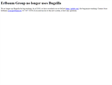 Tablet Screenshot of bugzilla.erlbaum.net